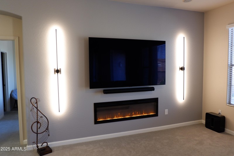 Living room media wall