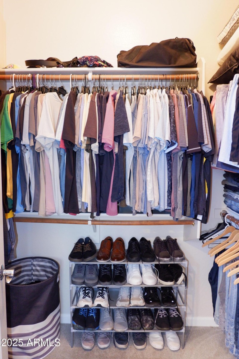 Primary walk in closet