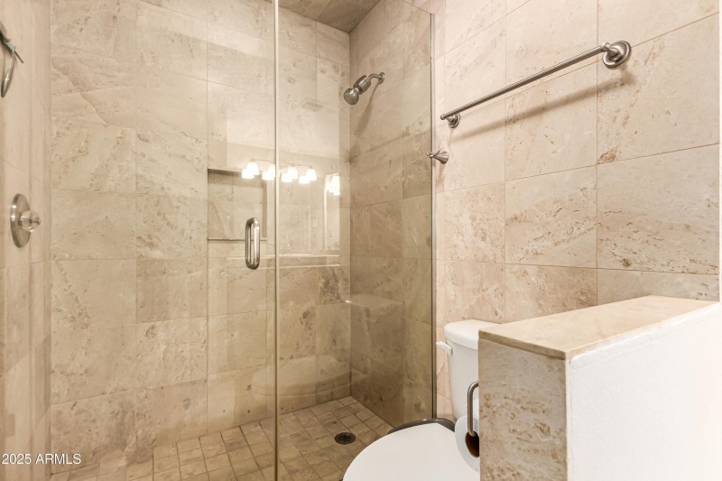 Tile & Glass Enclosed Shower