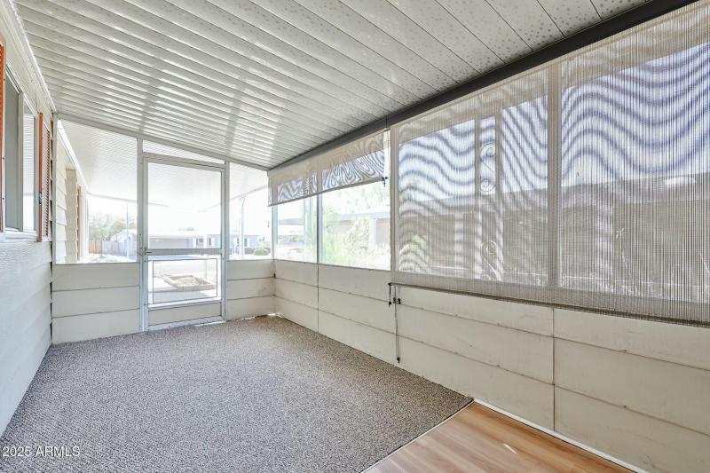 Screened in patio off living area