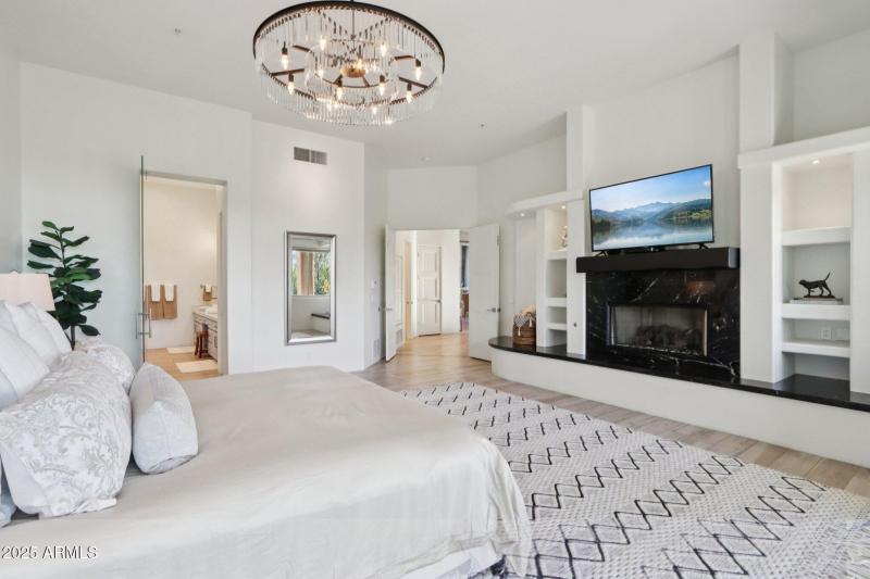 Primary Suite With Fireplace