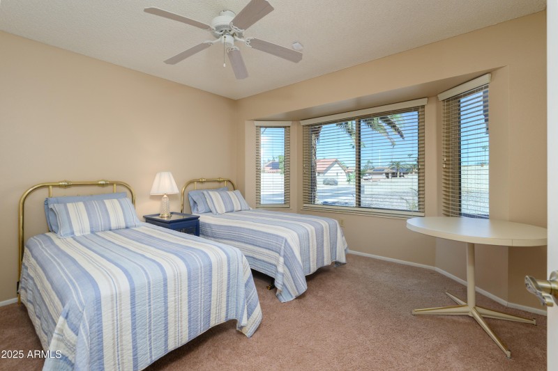 Guest Bedroom with Bay Window