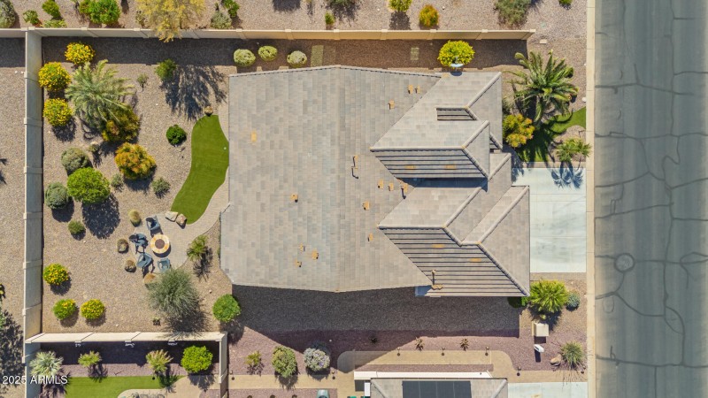 Full house overhead view