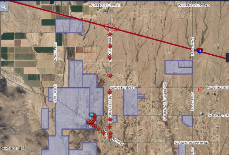 direction map to 383 buckeye homes from
