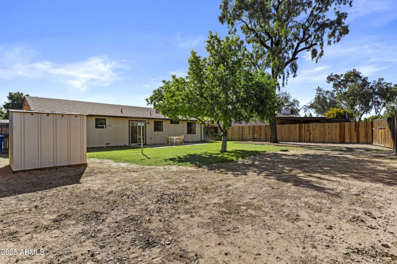 Backyard + Storage Shed