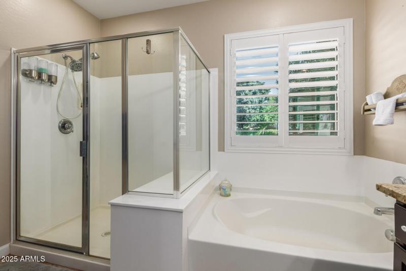 Primary Bath Separate Shower/Tub
