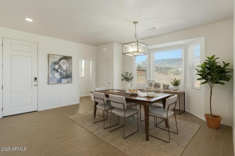 Virtually Staged Dining Room