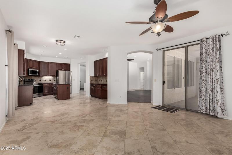 Family room off the kitchen