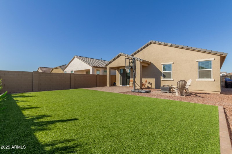 Large Backyard with Turf