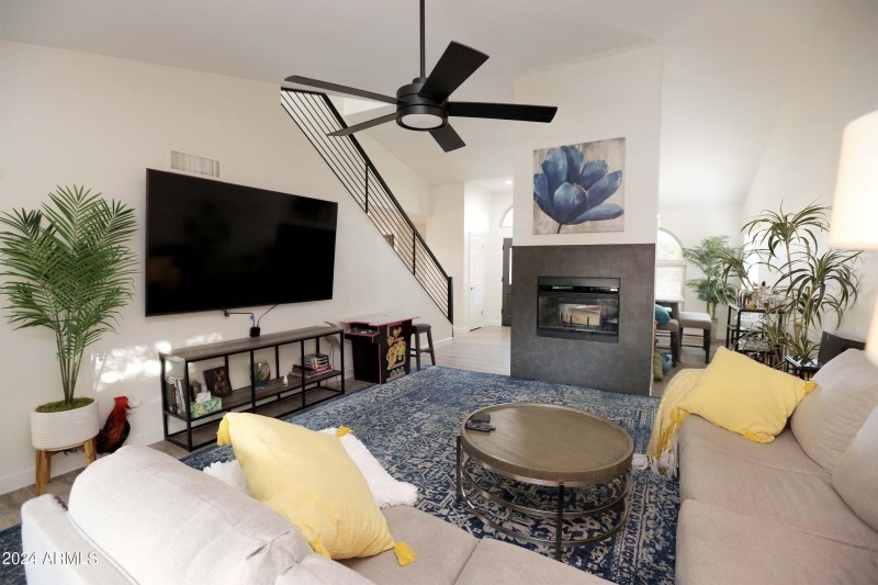 Double Sided Fireplace