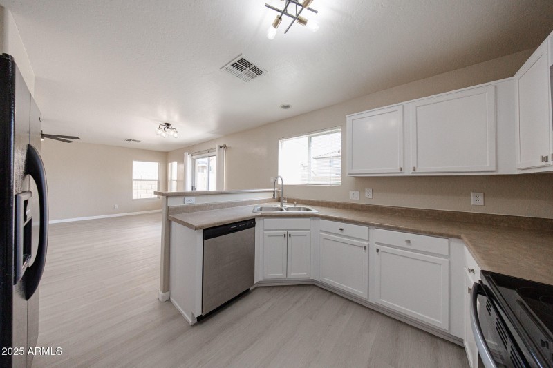 224th Kitchen looking to living room New