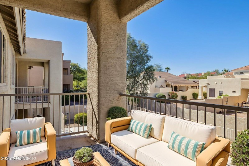 Virtually staged Balcony