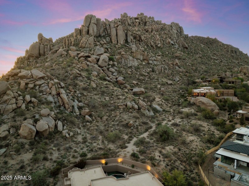 Sunset over Troon Mountain