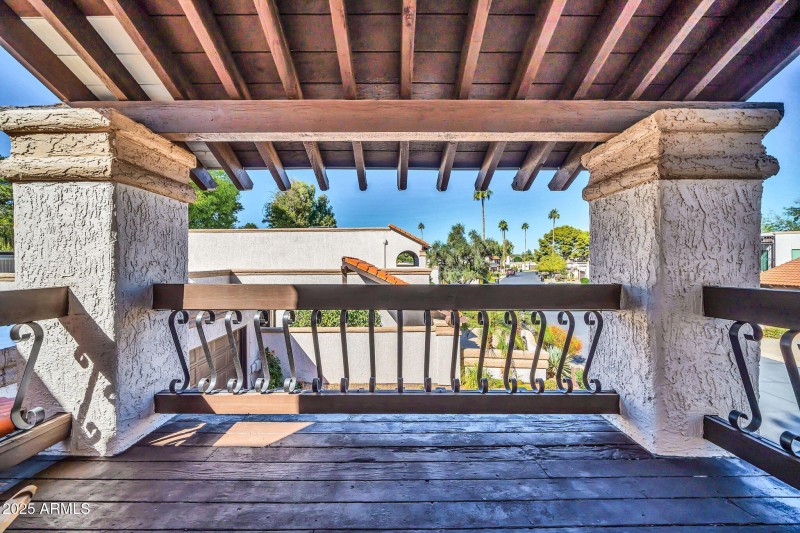 Upstairs Third Bedroom Balcony