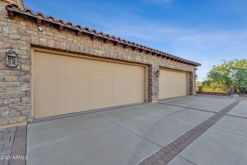 Attached Four Car Garage