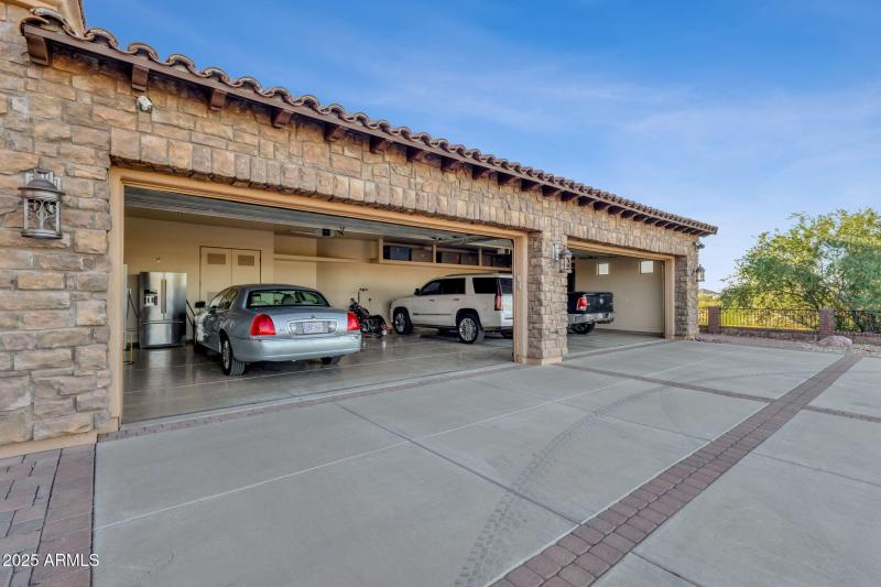 Attached Four Car Garage