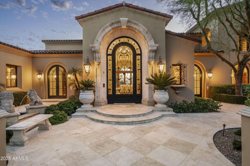 Grand front entrance