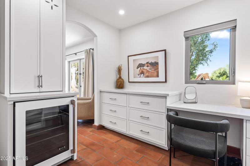 Primary Custom Closet + Beverage Station