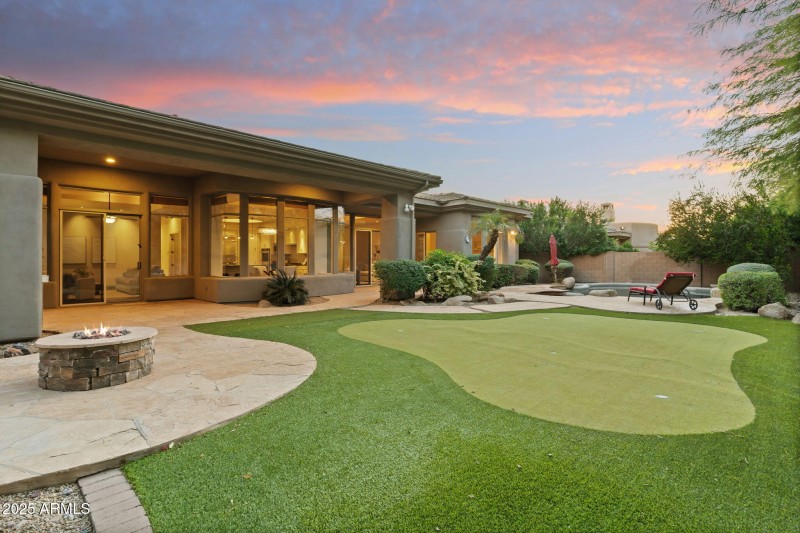 Putting Green and Gas Firepit