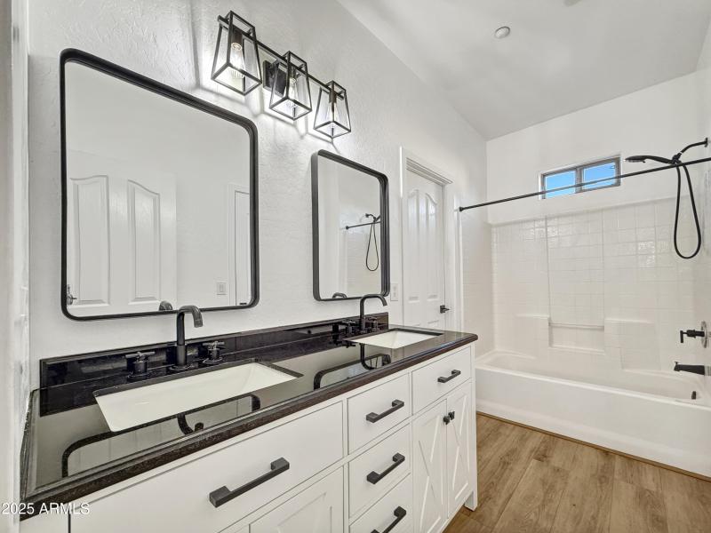 Guest Bathroom with Dual Sinks