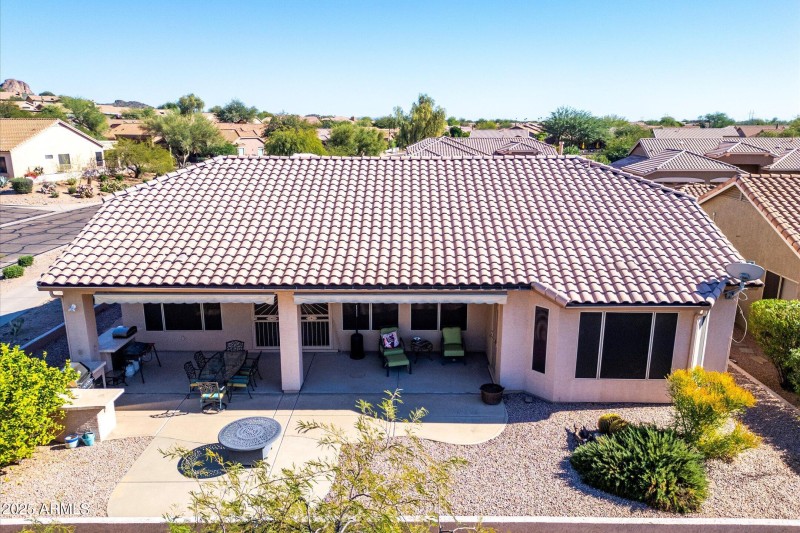 Huge extended rear patio's