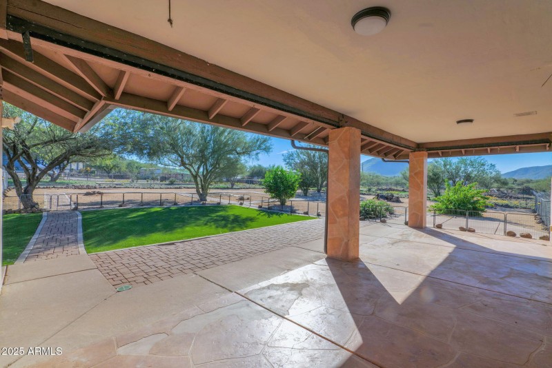 Covered East facing Patio