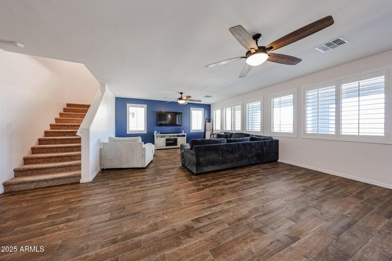 Family room lookin from kitchen