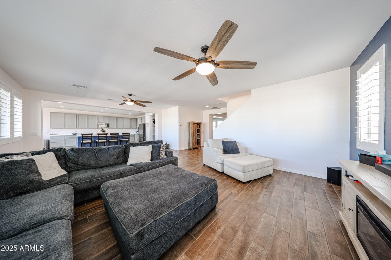 Living room looking toward entrance