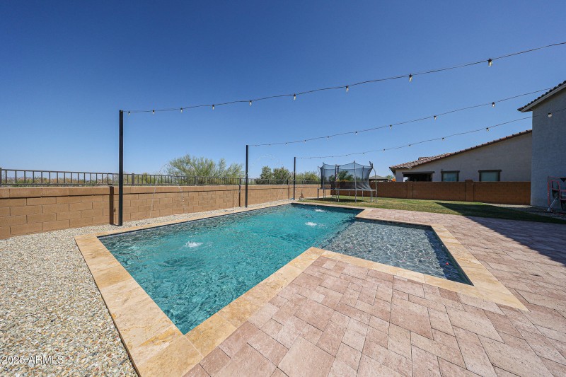 Pool view from North