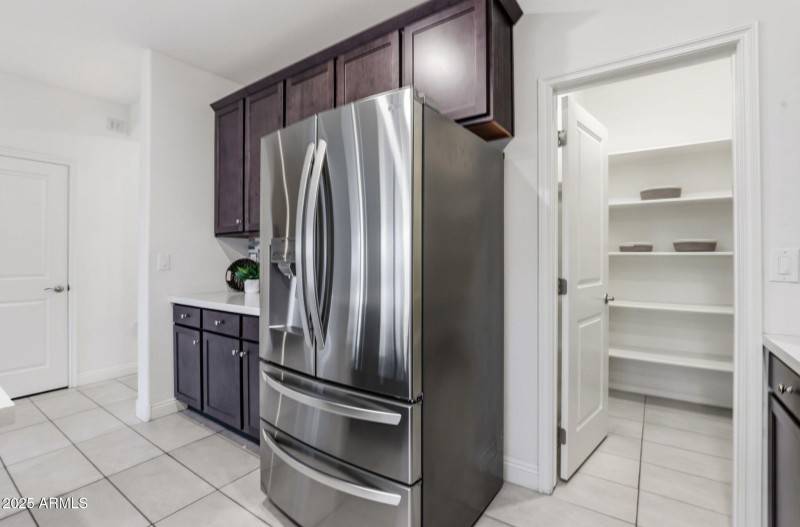 Fridge and walk in Pantry