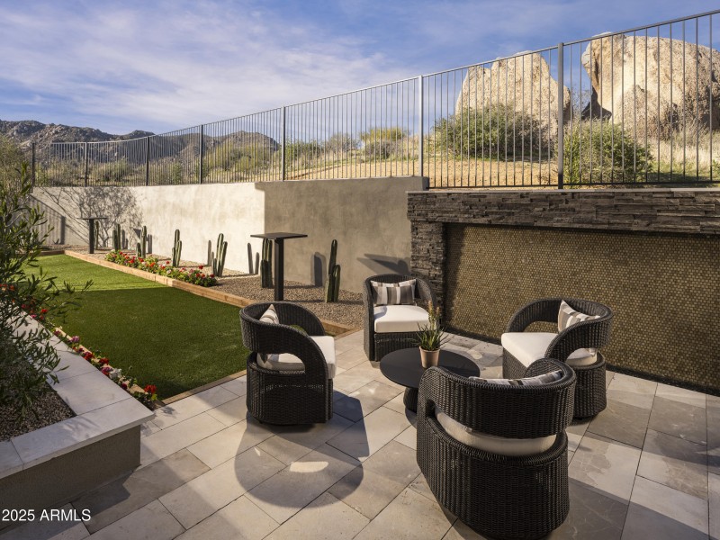 Side yard W Mountain Views