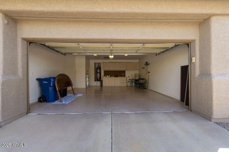 2 car garage with storage