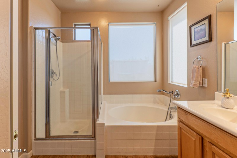 Primary Bath with separate tu