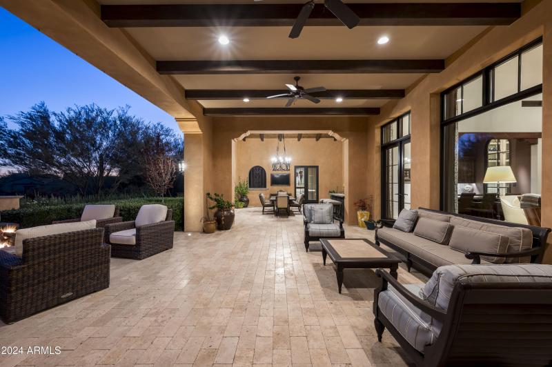 Oversized covered patio