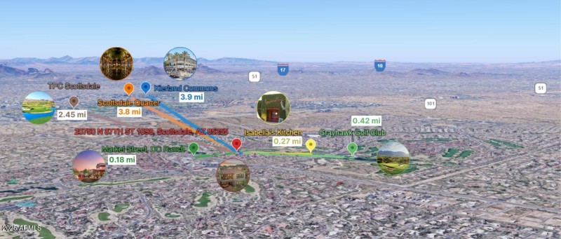 MAP VIEW - 20750 N 87TH ST 1098, Scottsd