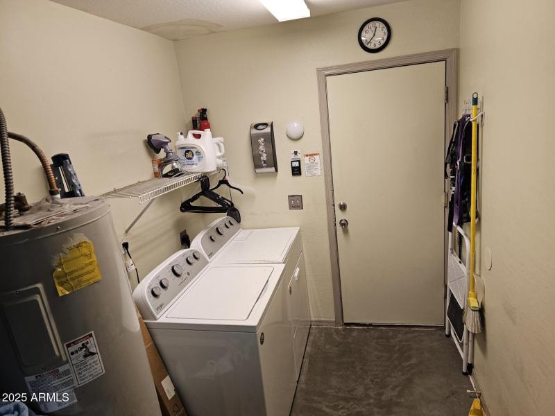 LAUNDRY IN THE GARAGE