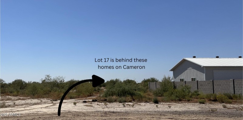 Lot 17 is behind these homes on Cameron.