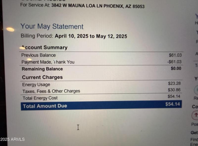 LOW APS BILLS W/SOLAR