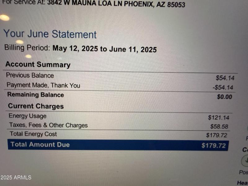 LOW APS BILLS W/SOLAR