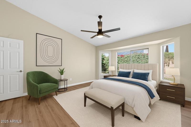 Virtual Staged Primary bdrm