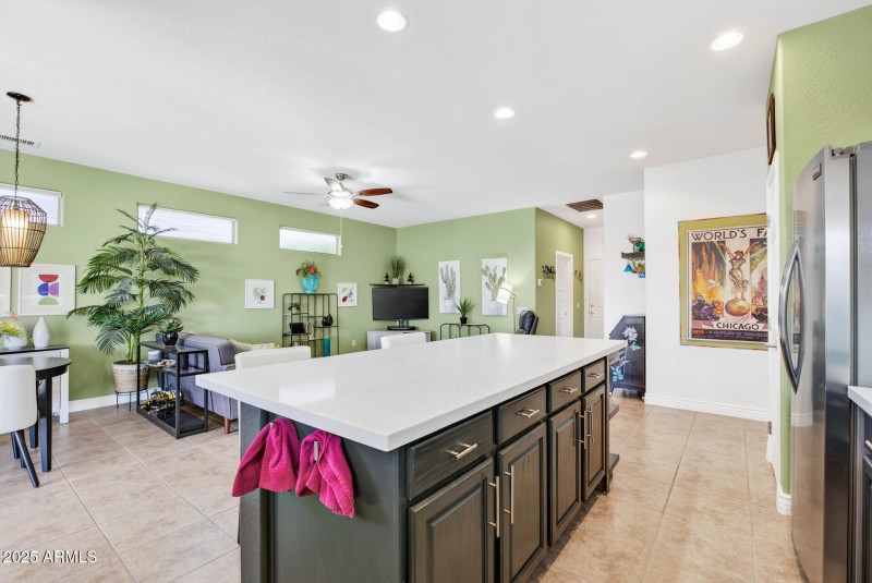 Kitchen toward Family room