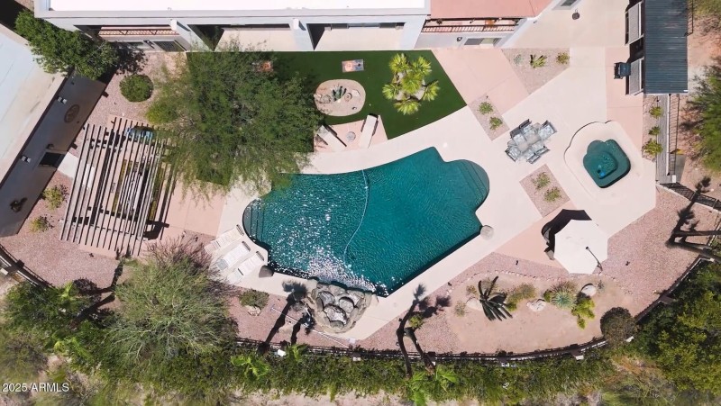 16557 E Nicklaus Dr Aerial Back Yard