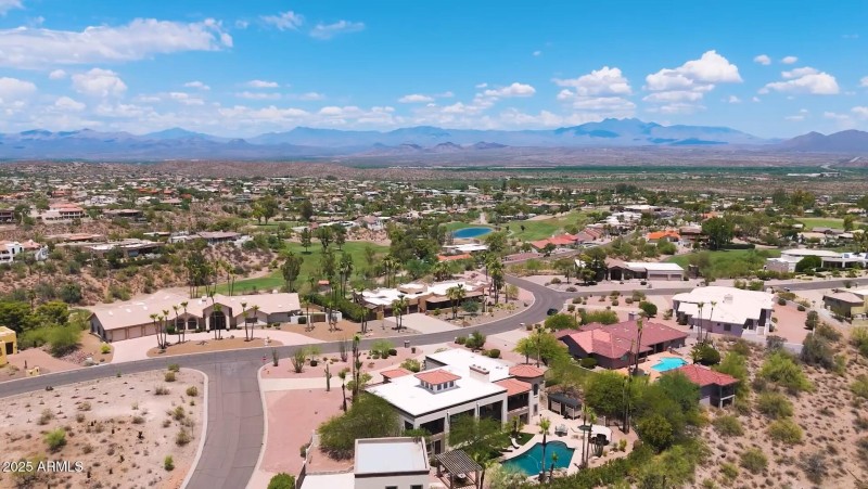 16557 E Nicklaus Dr Aerial toward Four P