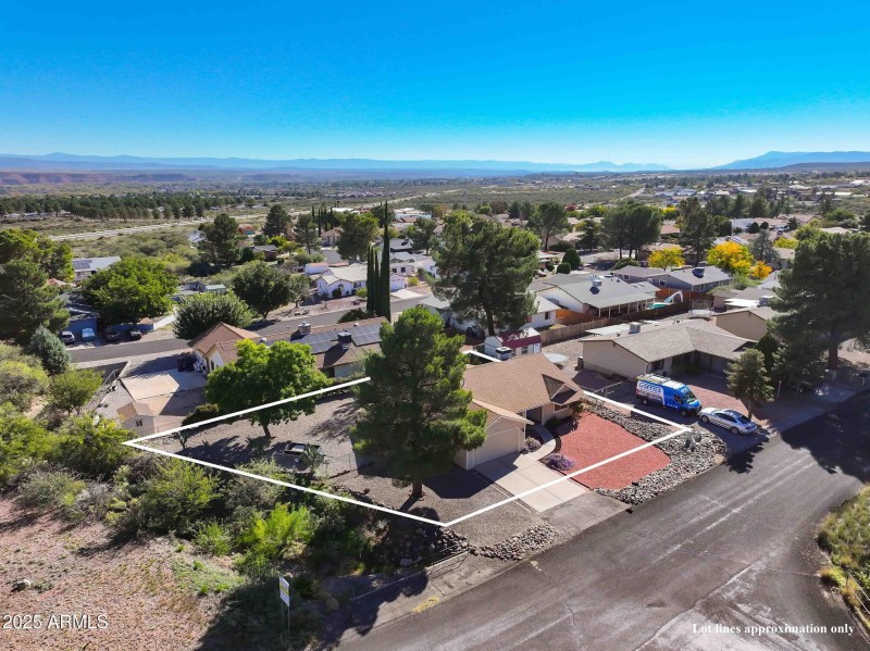 Aerial Side with Property Line Suggestio