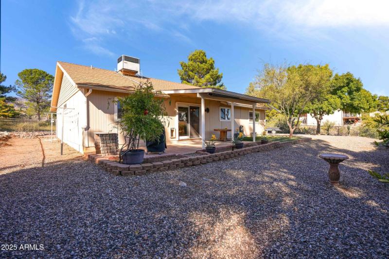 Backyard from corner view