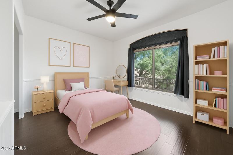 4th upstairs bedroom - virtually staged