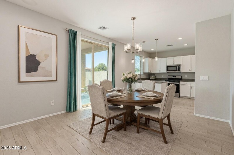 Dining Area Staged