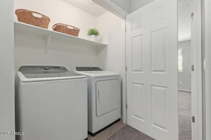Laundry Room Staged