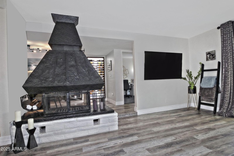 Wood Burning Fireplace