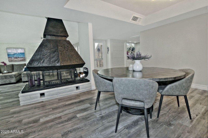 Dual Sided Fireplace